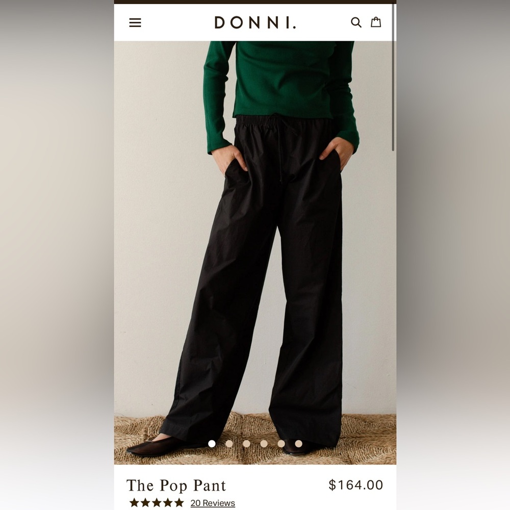 Donni the Pop Pant in Jet